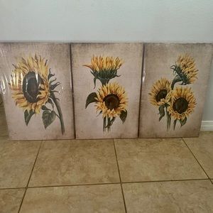 Sunflower Kitchen Art Wall Decor